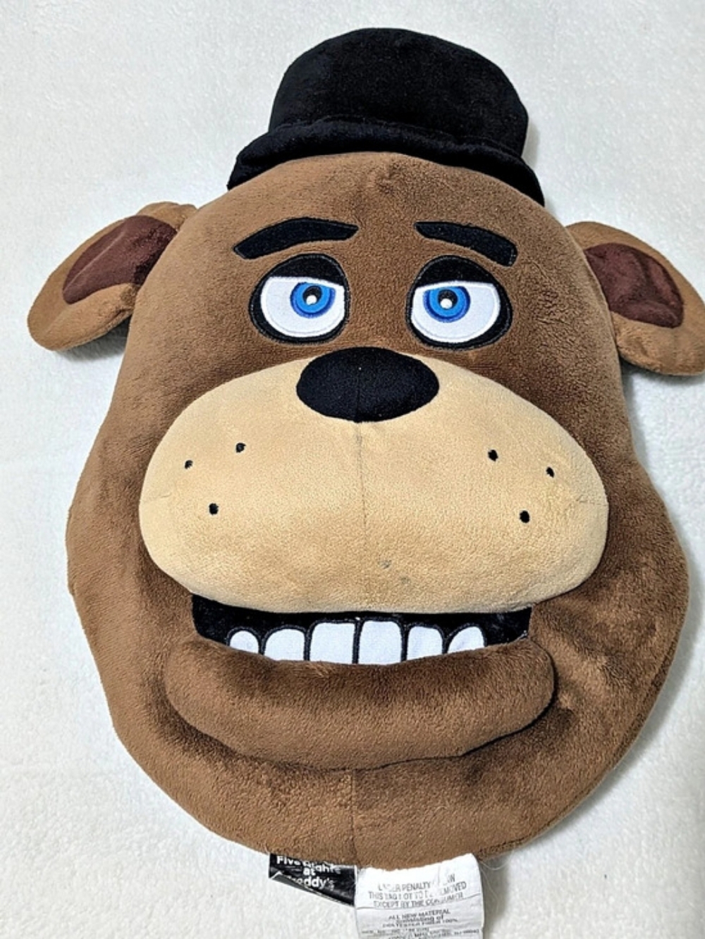 Five Nights at Freddy’s Freddy Fazbear 3D Plush Head Pillow Franco Mfg FNAF